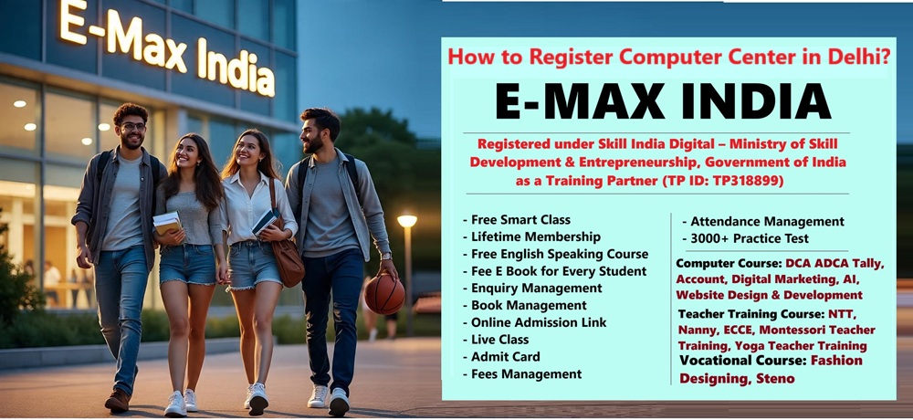 How to Register Computer Center in Delhi